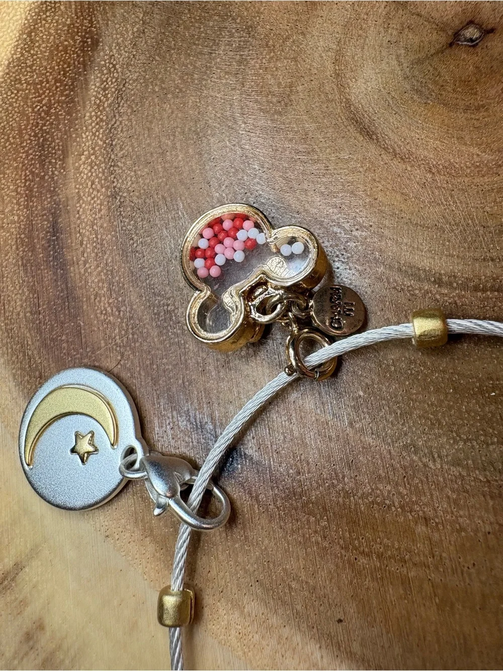 Vintage Silver Charm Bracelet with Red Accent Minnie Charm♥️ - Picture 7 of 12